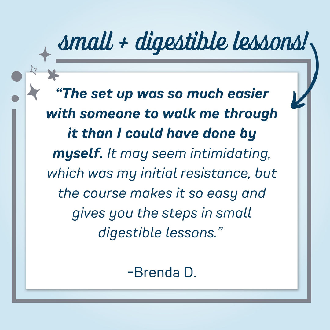 5-Star Review for Paperless Made Simple, which is broken up into small and digestible lessons