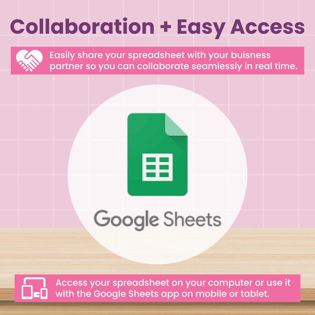 Small Business Bookkeeping Spreadsheet for Google Sheets