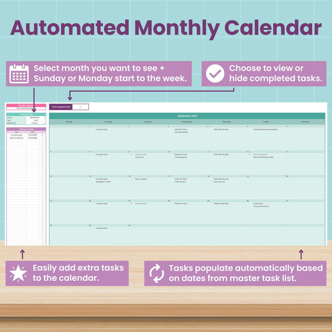 Task Tracker and To-Do List Spreadsheet for Google Sheets