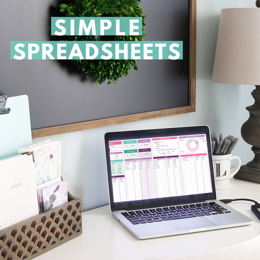 Simple Organizing Spreadsheets