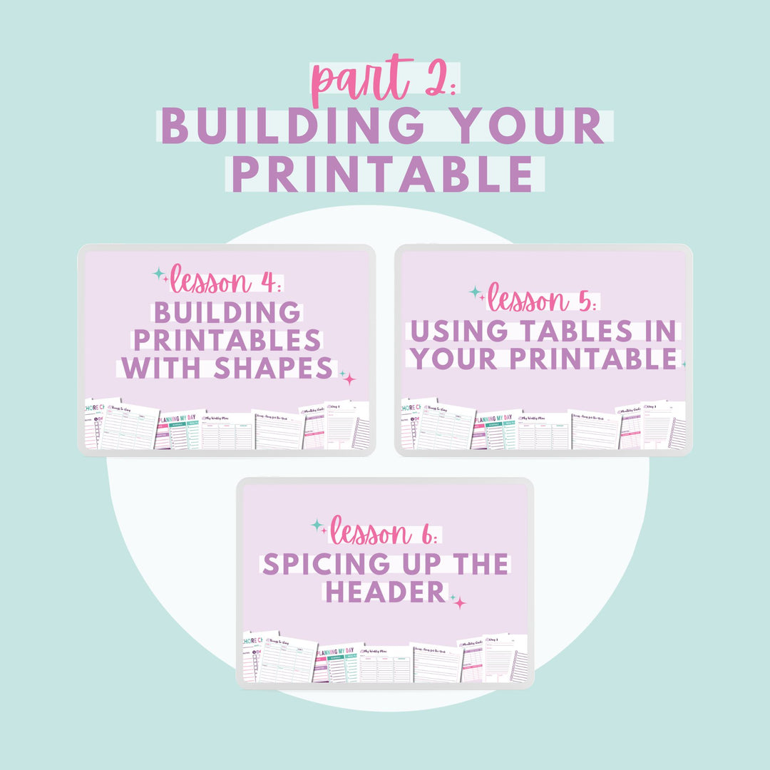 Create Your Own Organizing Printables with Canva, Part 2: Building Your Printable