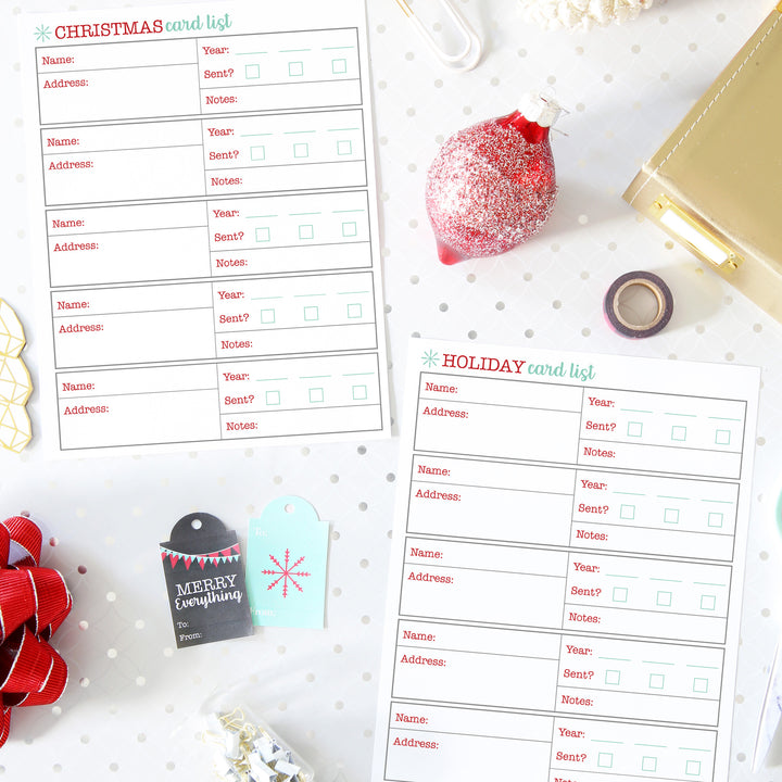 Christmas and Holiday Planner Printables