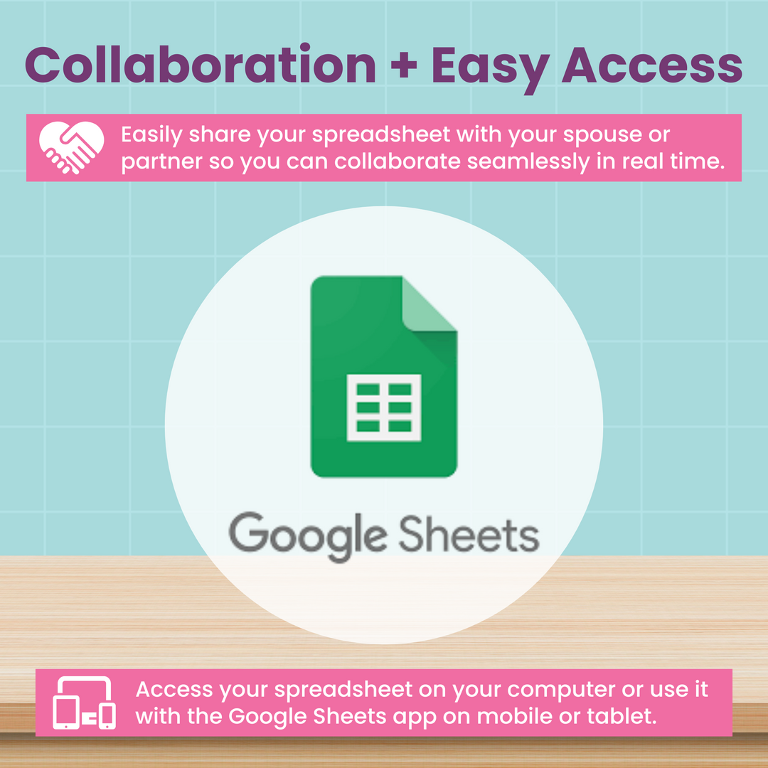 Monthly Budget Spreadsheet for Google Sheets