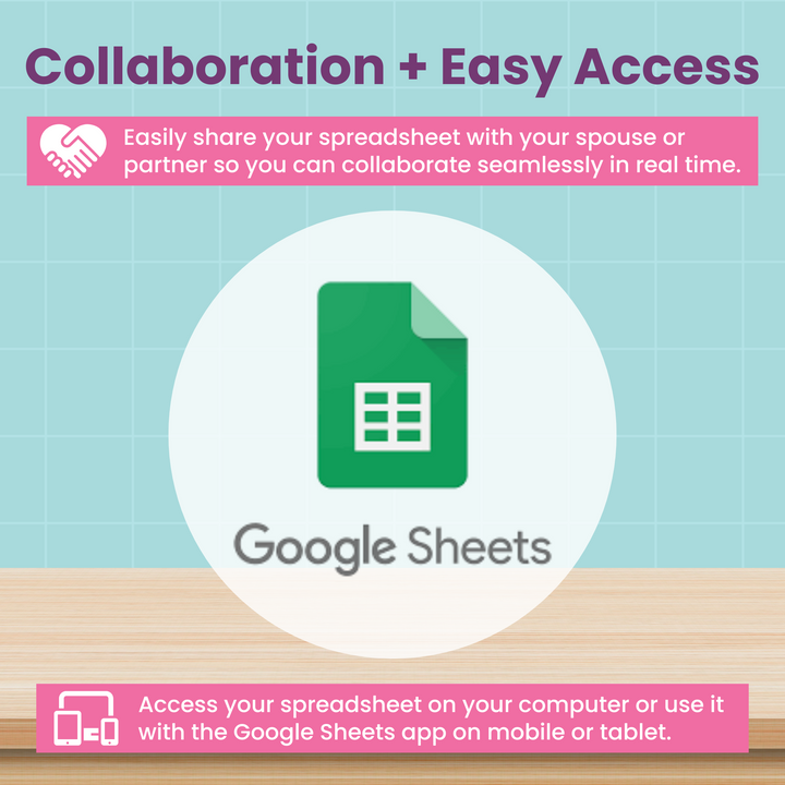 Monthly Budget Spreadsheet for Google Sheets