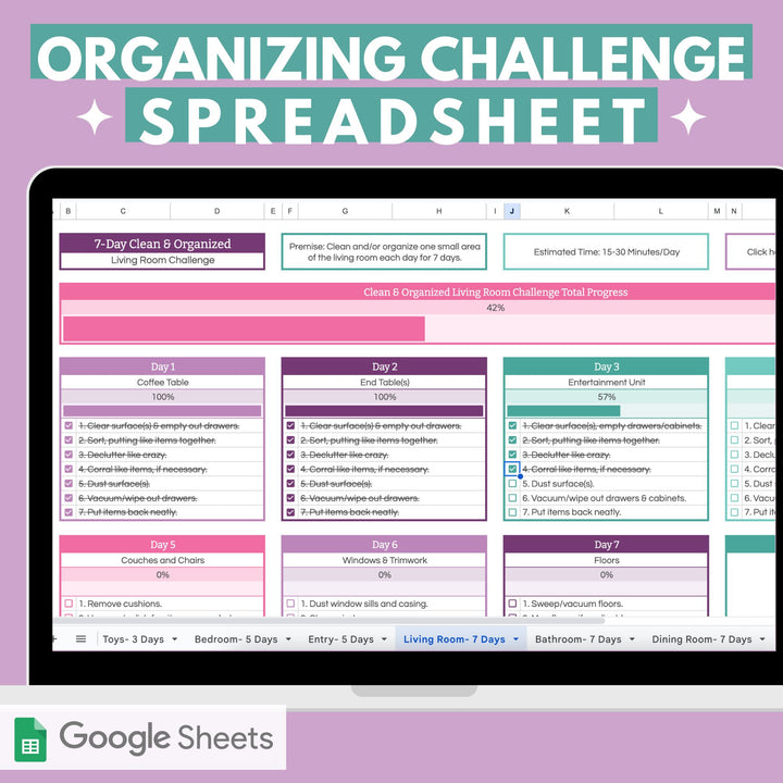 Simple Spreadsheet Activity Simple Spreadsheets to Organize Your Home and Life – Abby Organizes