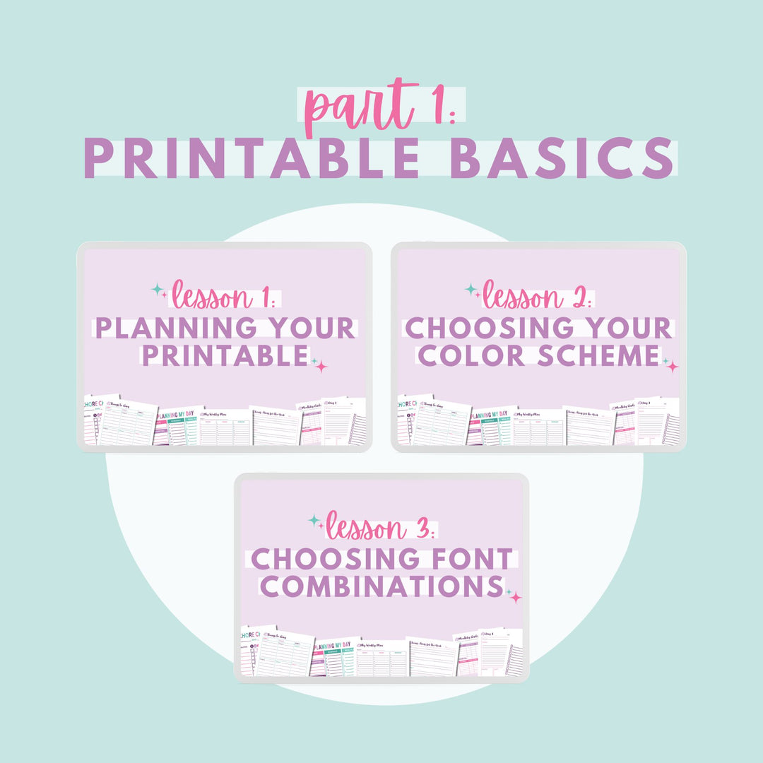 Create Your Own Organizing Printables with Canva, Part 1: Printable Basics