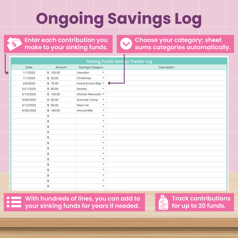 A pink and teal graphic titled 