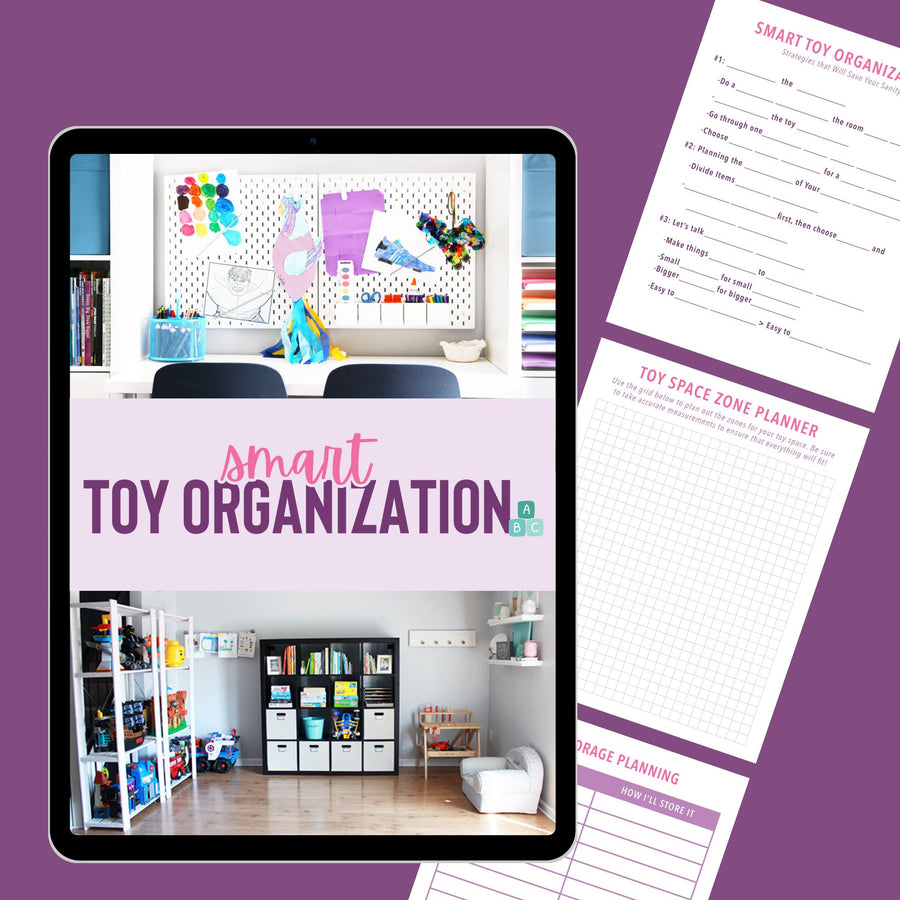 Smart Toy Organization Workshop - Learn how to keep your playroom, toy area, or kids bedroom tidy with the proven strategies from this fun class. Includes toy organizing strategies for houses that don't have a dedicated playroom!